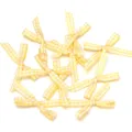 Fiocchi in nastro a quadri gialli, perfetti per fai da te, abbigliamento e confezioni regalo. - 30 Pezzi/Confezione (Circa 2X3cm) / Giallo