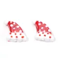Christmas hat glass beads DIY charms for handmade bracelets necklaces jewelry making - Christmas Hat / 2 Pcs/Set