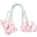 Roze stoffen bloem lint detail, schattig haaraccessoire bandje, DIY ambachtelijk kledingrandje. - 40cm Lint Bloem BD 3cm / Lichtroze
