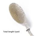 Ruban de strass autocollant 4mm bande de cristal pour bricolage coque de téléphone 1 yard longueur - Largeur Env 4mm (1 Yard) / Argent