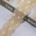 Goldene Polyester Spitzenband Borte für DIY Nähen, Haarschmuck und Kleidungszubehör. - 2 Yards / Braun
