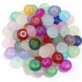 Cuentas de abaco de vidrio de colores DIY fabricacion de joyas espaciadores sueltos - Colores Mezclados al Azar