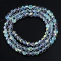 Cuentas sueltas de vidrio de cristal de 96 facetas color AB para pulsera collar de bricolaje. - Transparente Nuevo AB