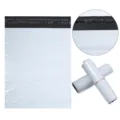 Vista detallada de bolsas de envío blancas impermeables y gruesas, diseño adhesivo seguro. - 20X30cm(Grosor Medio) 50 Piezas/Paquete / Blanco