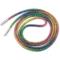 Détail de cordon strass scintillant, lacet cristal coloré pour sweats et accessoires DIY. - Diamètre Environ 4mm Longueur Environ 100cm / Arc-en-ciel