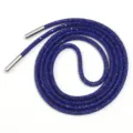 Detalle de cordón de estrás azul, cordón de cristal brillante para ropa y sudaderas. - Diámetro Aprox. 4mm Longitud Aprox. 100cm / Azul marino