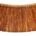 Bordatura frangia marrone dorata per festa tenda abito cucito accessorio variante dettaglio - 1 Yard/Confezione / Arancione