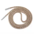Detalle cordón de pedrería brillante, cordón de repuesto de cristal brillante para sudadera y pantalón. - Diámetro Aprox. 4mm Longitud Aprox. 100cm / Champaña Dorado