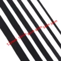 Variante de banda elástica negra, anchos múltiples de 3mm a 12mm para costura y diseño. - 3mm-10 Yardas Pack / Negro