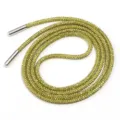 Cordon rond en strass étincelant avec embouts métalliques pour sweats pantalons accessoires - Diamètre Environ 4mm Longueur Environ 100cm / Jaune Citron
