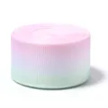 Single-sided gradient grosgrain ribbon, pink and green roll detail for DIY crafts and gift boxes. - 5 Pieces/Pack / Pink Green Gradient