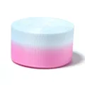 Single sided gradient grosgrain ribbon for DIY hair bows party decoration and gift box wrapping. - 5 Pieces/Pack / Pink Blue Gradient