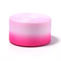 Closeup of the gradient pink grosgrain ribbon roll, perfect for DIY gift box wrapping. - 5 Pieces/Pack / Pink Gradient