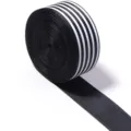 Black striped grosgrain ribbon webbing for DIY hair bows packaging sewing accessories 90c - Width 2.5cm / Black