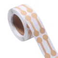 Roll of kraft paper price tags and stickers, perfect for jewelry, crafts, and journaling use. - Single Roll / Kraft Color
