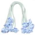 Blauwe lint roos bloem riem, zoete Koreaanse stijl haaraccessoire en tas hanger trim. - 40cm Lint Bloem BD 3cm / Blauw