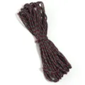 Détail de cordon tissé noir rouge blanc, matériau polyester durable pour lacets et loisirs. - Diamètre environ 2mm / Camouflage Rouge, Noir et Blanc