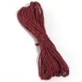 Cordon en polyester réfléchissant rouge pour loisirs créatifs, lacets et camping en plein air - Diamètre environ 2mm / Camo Rouge Vin