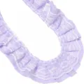 Doppellagiges plissiertes Spitzen-Chiffonband fuer DIY-Kleidung, Puppenmode und Naeharbeiten. - 2 Yards/Packung (Breite 5cm) / Lila