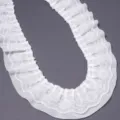 Weißes plissiertes spitzenband doppelschichtiges chiffon band für diy nähen kleidung - 2 Yards/Packung (Breite 5cm) / Weiß