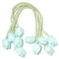 Ruban tulipe en tissu avec strass, idéal pour accessoires de vêtements et décorations créatives. - 5 Pièces / Strass Vert Clair