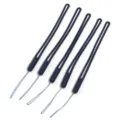 Vista dettagliata di brevi cordini anti-smarrimento blu scuro, set di cinque pezzi. - Stile Corto Regolabile / 10 Pezzi/Confezione (Lunghezza totale circa 19,5 cm) / Blu scuro