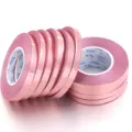 Detail shot of pink metallic laser balloon binding ribbon and gift wrapping tape rolls. - 5mm Width 10m Length / Rose Gold