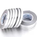 Silver metallic craft tape rolls adhesive decorative tape for gift wrapping and party DIY. - 5mm Width 10m Length / Silver