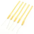 Cinturino per telefono corto regolabile set da 5 pezzi per ciondoli chiavette USB e piccoli oggetti - Confezione da 10 / Giallo