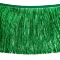 Tendina frange tinsel verde decorazione sfondo per feste eventi e celebrazioni carnevalesche. - 1 Yard/Confezione / Verde