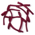 Satin ribbon bow DIY hair accessories and elegant gift wrapping decorations in burgundy. - 10 Pieces Pack / Burgundy