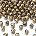 Gefacetteerde kristallen glasparels voor DIY sieraden, prachtige iriserende afwerking. - Gefacetteerde Aardbei (Horizontaal Gat) / 8x9mm (50 Stks./Verpakking) / Koper