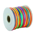 Bobina de cordón de nailon de colores para joyería DIY, nudos chinos y tejido de pulseras. - Multicolor