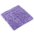 Wholesale artificial purple foam rose flower heads with mesh for wedding party decor. - Purple
