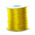 Carrete de cordón de nailon amarillo para joyería DIY, nudos chinos, pulseras y collares. - Espesor 1.5mm 80 Yardas/Rollo / Amarillo