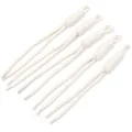 Handmade woven nylon cord detail, ideal accessory drawstring for pants, bags, and straps. - 5 Pieces Pack (Length 24-28cm) / Beige