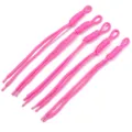 Handmade woven pink nylon rope lanyard for phone charm, bag accessory or key chain decor. - 5 Pieces Pack (Length 24-28cm) / Rose Red