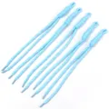 Light blue woven nylon cord strap accessories for bag charms keychains handmade DIY items - 5 Pieces Pack (Length 24-28cm) / Blue + White