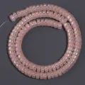 Pink electroplated wheel glass beads strand DIY handmade jewelry accessory bracelet necklace. - Single Color Water Red Jade AB