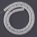 White glass spacer beads wheel shape DIY jewelry making handmade craft accessories. - Single Color White Jade AB
