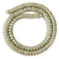 Electroplated glass wheel spacer beads for DIY jewelry making, bracelet and necklace accessories. - Solid Mint Porcelain Amber