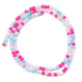 Detailed shot of mixed color crystal faceted beads, perfect for DIY jewelry crafting. - 145 Pieces/Pack / Bright Rose Blue / 3mm