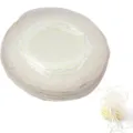 Round tulle mesh favor bags with drawstring for wedding candy and party gift packaging. - 10 Pieces/Pack (Diameter approx 26cm) / Milk White