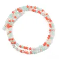 Colorful faceted crystal glass beads DIY jewelry making spacer beads strand for crafting accessories. - 145 Pieces/Pack / Tangerine / 3mm