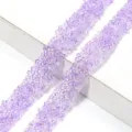 Cinta de diamantes de resina AB purpura ribete termoadhesivo de cristal para accesorios. - 1.2cm Ancho 2 Yardas/Pack / Púrpura