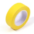 Vue de detail ruban de masquage jaune, rouleau de papier adhesif fort pour artistes peintres. - Largeur 2cm (13m/Rouleau 1Rouleau/Paquet) / Jaune