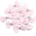 Detalles de lazo de tela de cuadros rosa, accesorios para el pelo DIY y adornos artesanales. - 3.5cm*5.5cm / Rosa