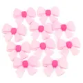 Roze PVC strik bedels voor DIY haarspelden telefoonhoesjes en clogs decoratie accessoires - Strik Patch / 20 Stuks (Ongeveer 41.5x46mm) / Roze