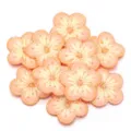 Gold thread plum blossom embroidery patch for DIY clothing repair and decorative accessories. - 10 Pieces/Pack / Orange