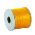Bobina de cordón de nailon amarillo brillante para manualidades de joyería DIY y pulseras. - Amarillo Dorado